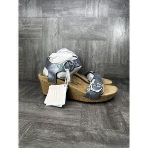 Birkenstock Soley Women's 10/EURO 41 Leather Grey Wedge Shoes